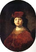 REMBRANDT Harmenszoon van Rijn Portrait of a Boy USA oil painting reproduction